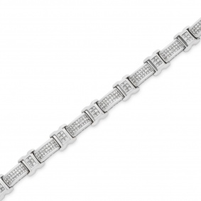 White Gold Diamond Link Bracelet 7.00ct TDW White Gold Diamond Link Bracelet 7.00ct TDW